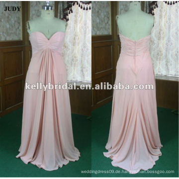 Vestidos de fiesta elengant rosa Chiffon Abendkleid